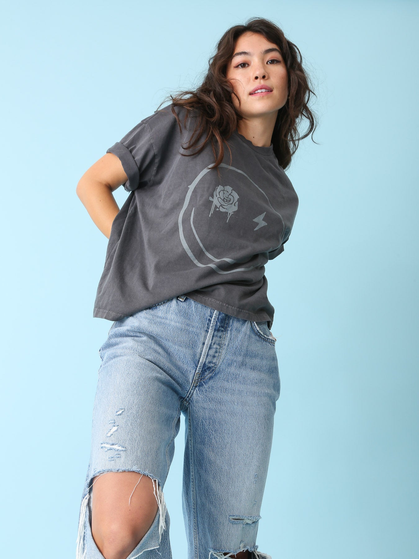 Electric & Rose Electric & Rose Love Burns Monica Tee Endless Waves