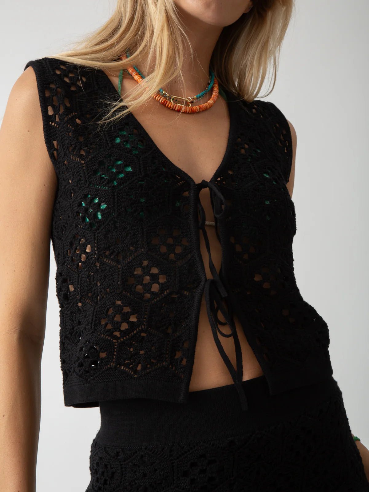 Electric & Rose Electric & Rose Roberta Crochet Top Endless Waves