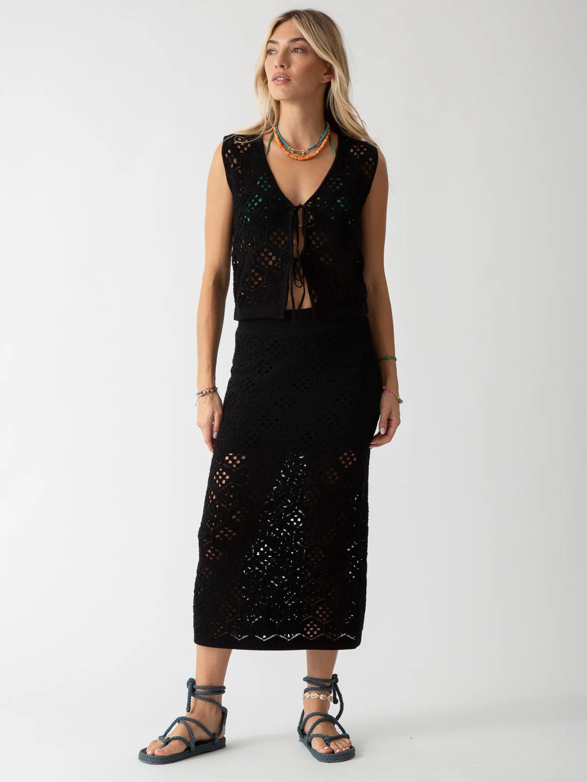 Electric & Rose Electric & Rose Roberta Crochet Top Endless Waves