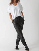 Electric & Rose Electric & Rose Downtown Vegan Leather Jogger Endless Waves