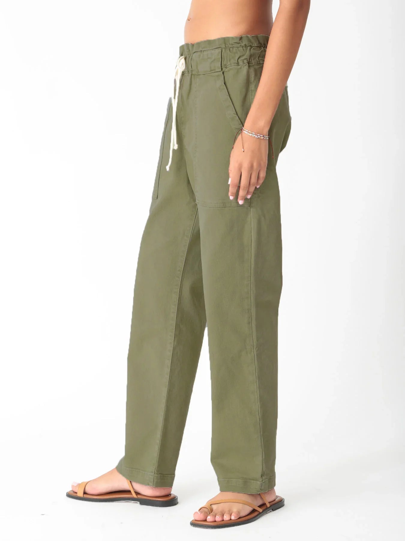 Electric & Rose Electric & Rose Easy Pant Olive Endless Waves