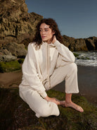 Elin Pant - Cozy Oatmeal Fleece - Endless Waves