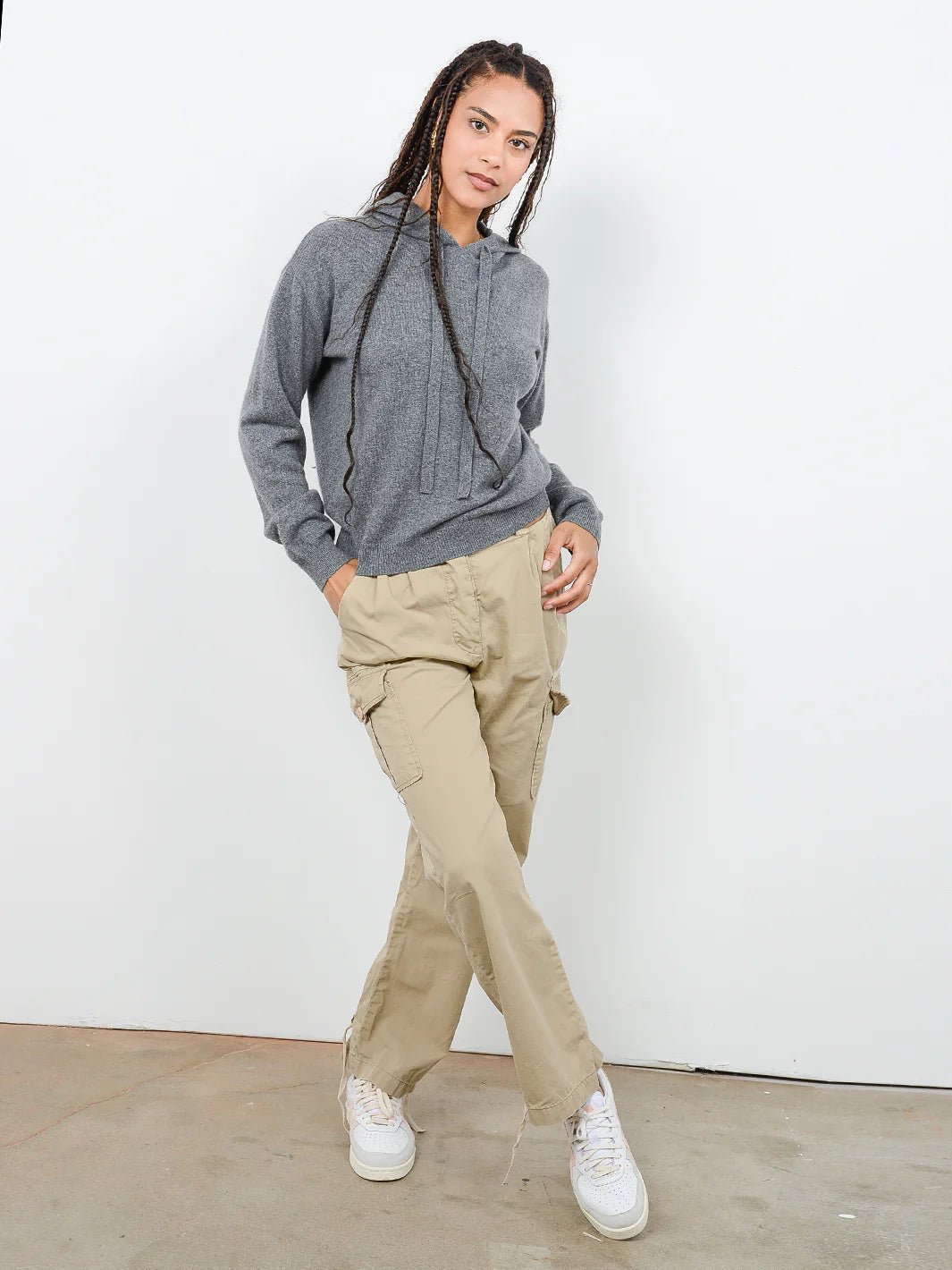 Elina Cashmere Hoodie - Endless Waves