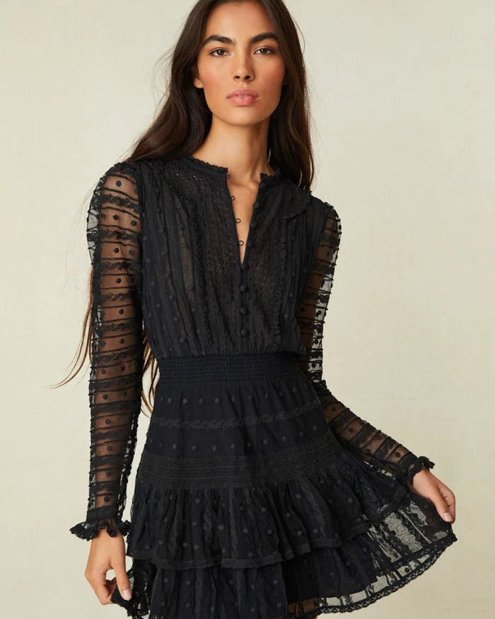 LoveShackFancy Federica Lace Mini Dress | Endless Waves LoveShackFancy Federica Lace Mini Dress | Endless Waves