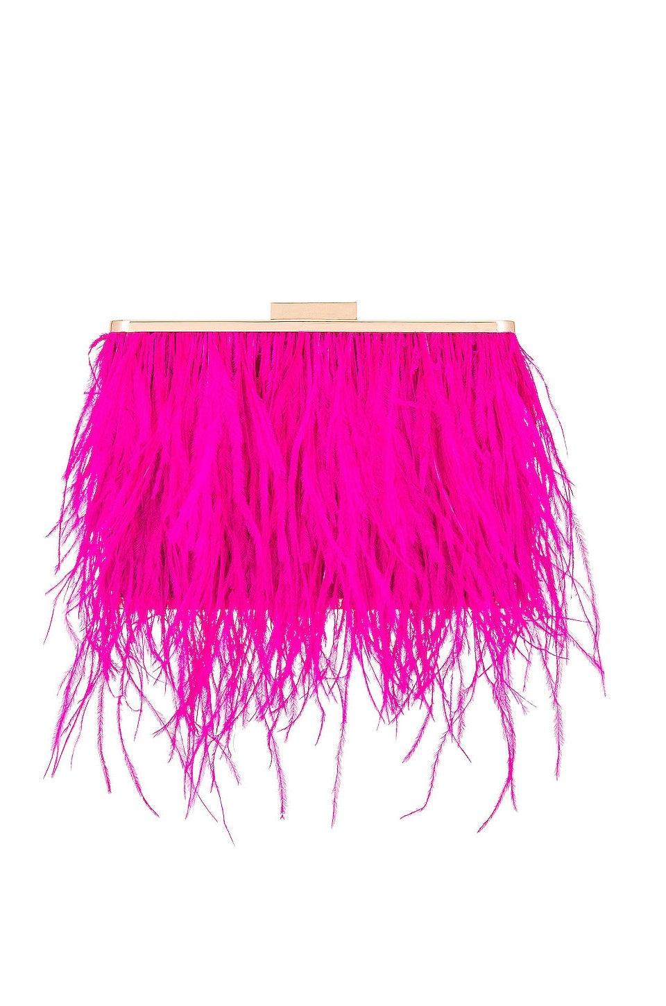 Estelle Feather Clutch - Endless Waves