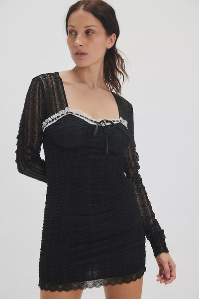 Loveshackfancy Evangelina Mini Dress - Black Loveshackfancy Evangelina Mini Dress - Black