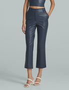 Faux Leather 7/8 Trouser - Endless Waves