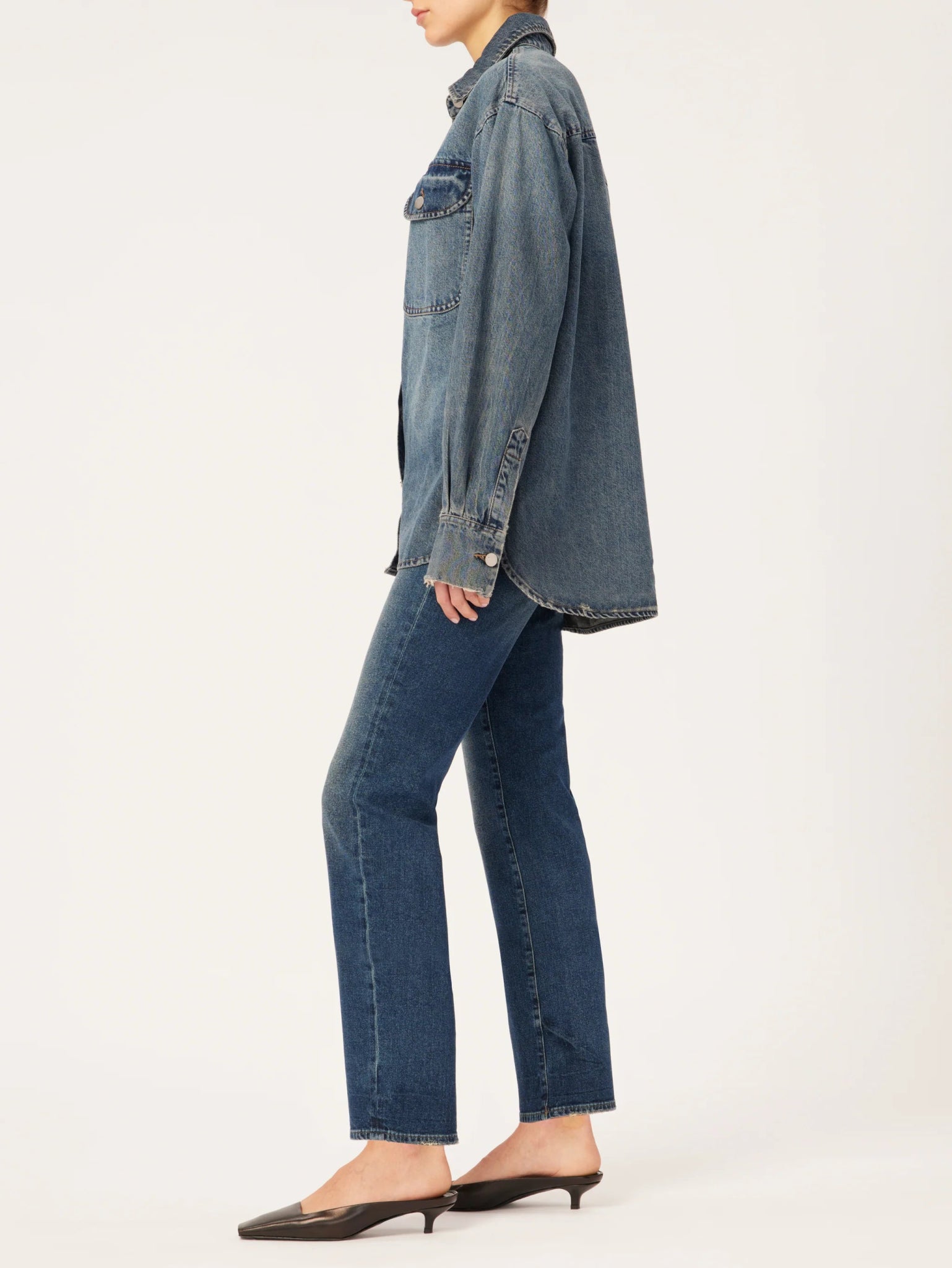 DL1961 DL1961 Denim Faye Shirt Endless Waves
