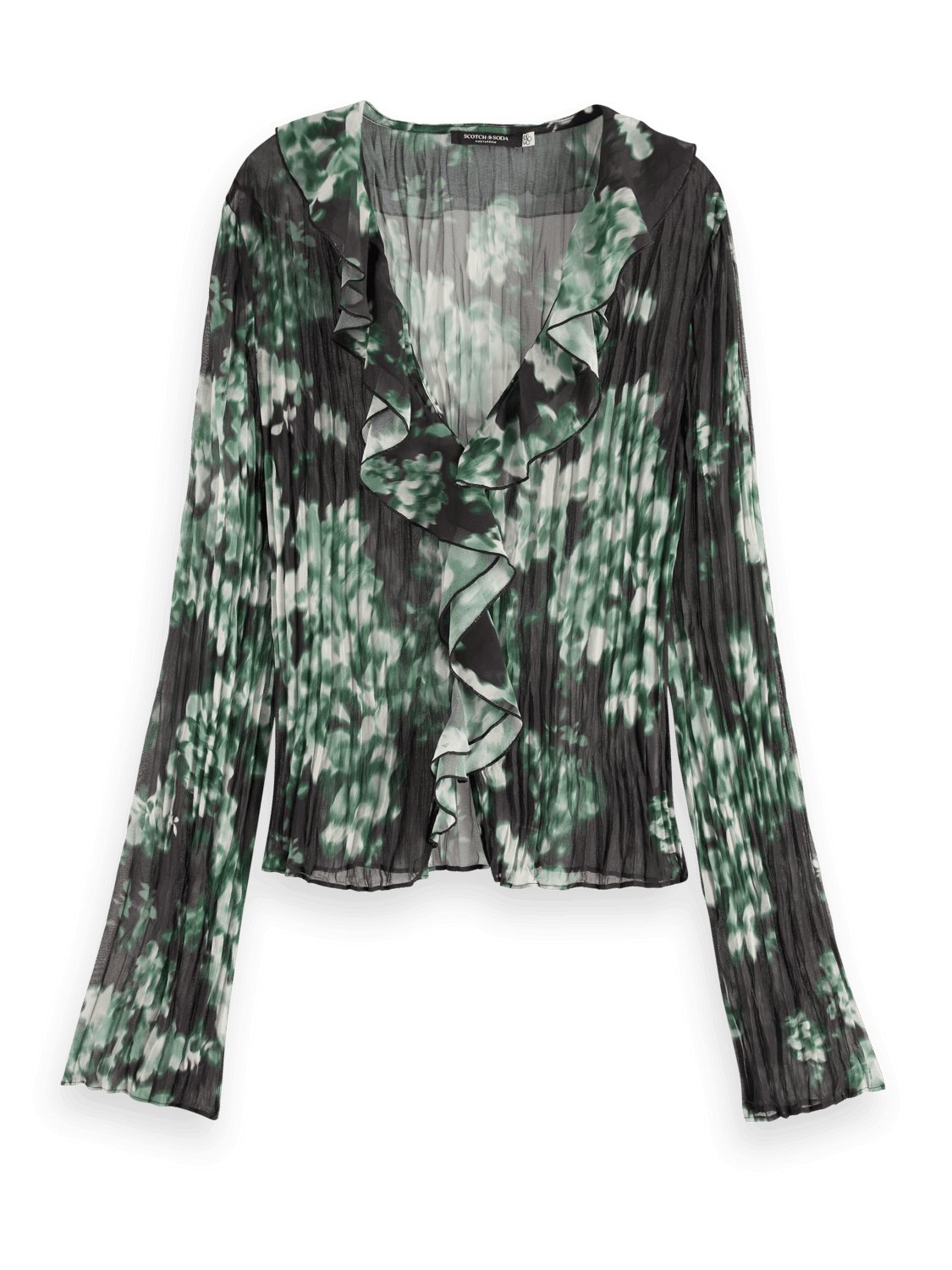 Scotch & Soda Scotch & Soda Floral Printed Ruffle Top Endless Waves