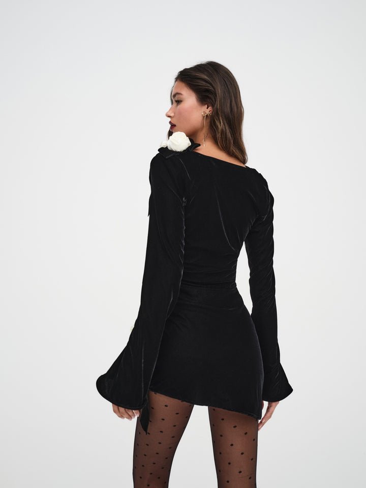 For Love Lemons Velvet Mini Dress Endless Waves