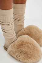 Free People Snowball Slippers with slouchy socks