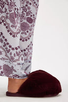 Free People Faux Fur Snowball Slippers - Endless Waves