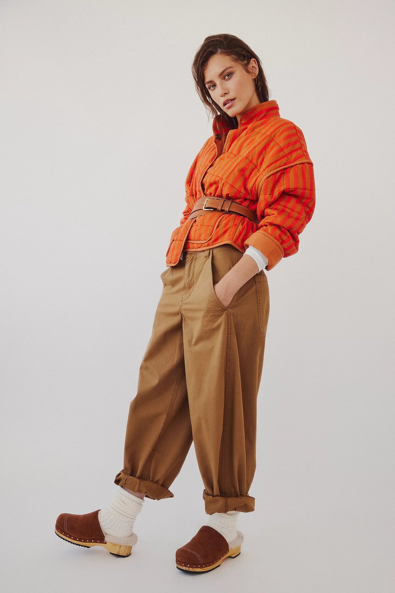 Free People Free People Oak Cozy Clog Mules Endless Waves