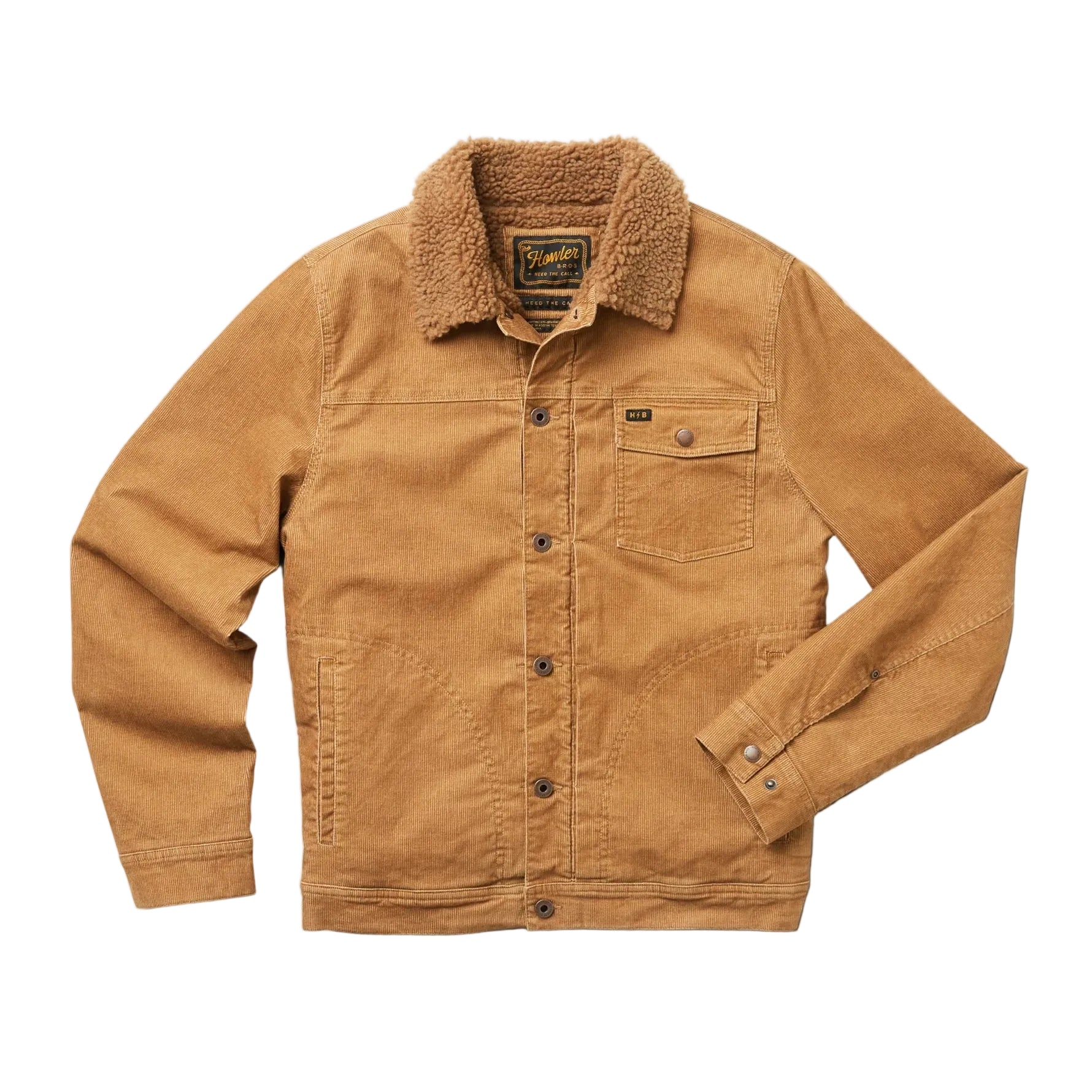 Howler Brothers Duck Brown Fuzzy Depot Jacket Front - Endless Waves