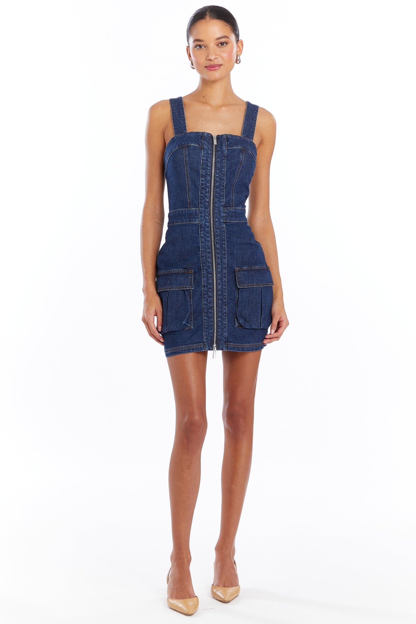 Amanda Uprichard Women's Gage Dress in Denim Amanda Uprichard Women's Gage Dress in Denim