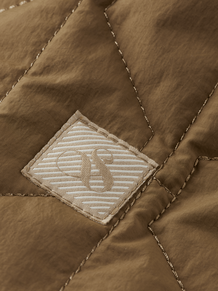 Scotch & Soda Scotch & Soda Geometric Quilted Coat Endless Waves