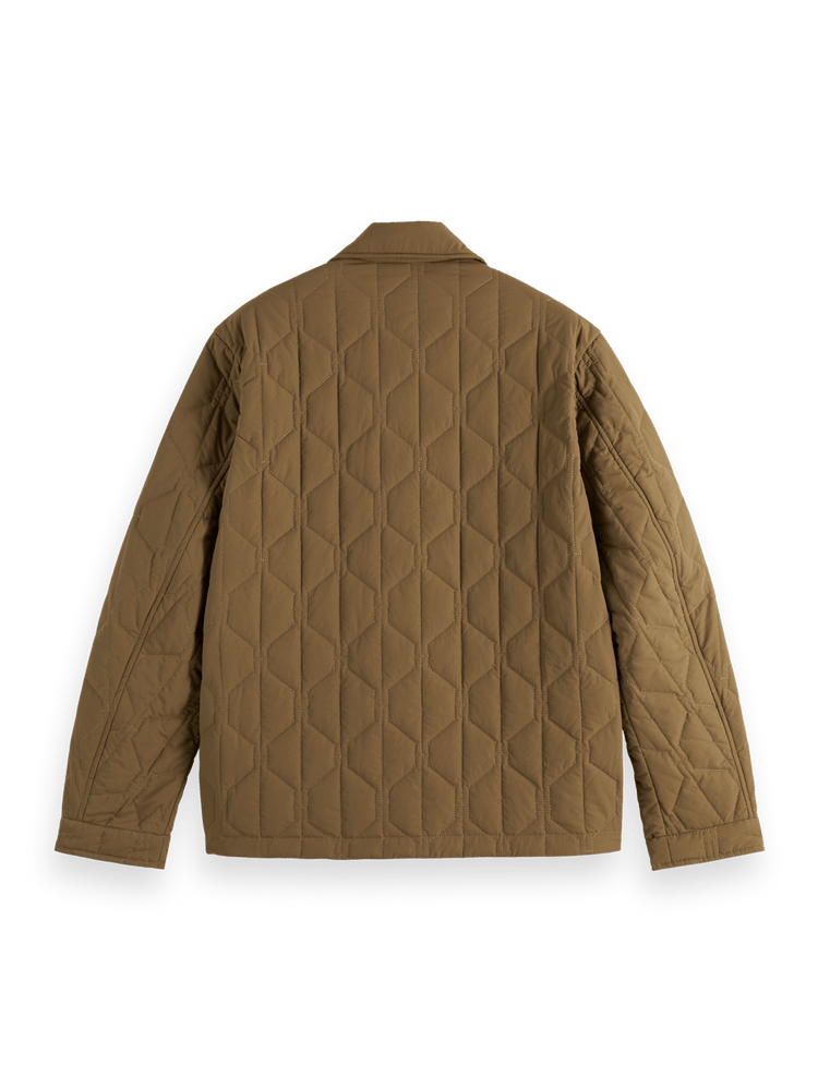 Geometric Quilted Coat - Endless Waves