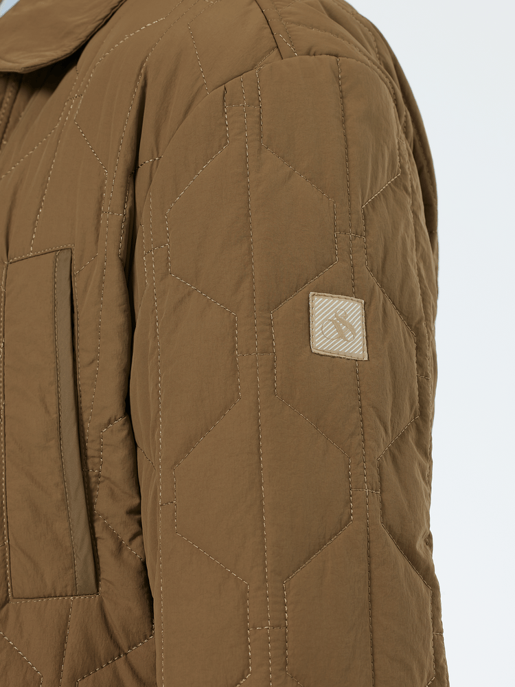 Scotch & Soda Scotch & Soda Geometric Quilted Coat Endless Waves