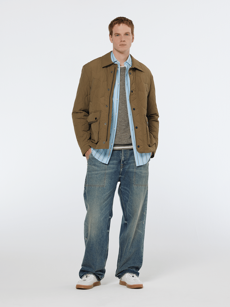 Scotch & Soda Scotch & Soda Geometric Quilted Coat Endless Waves