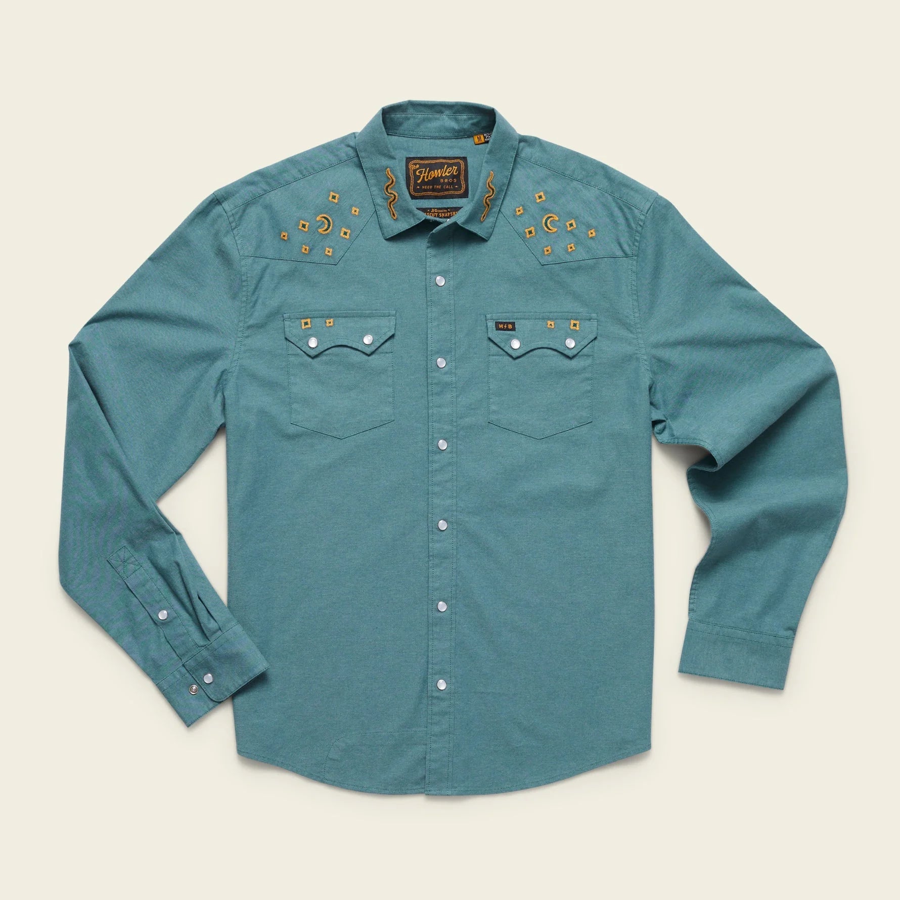 Howler Bros Crosscut Deluxe Snapshirt - Endless Waves