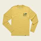 Howler Bros HB Tech Tee in Gold on a white background available at Endless Waves