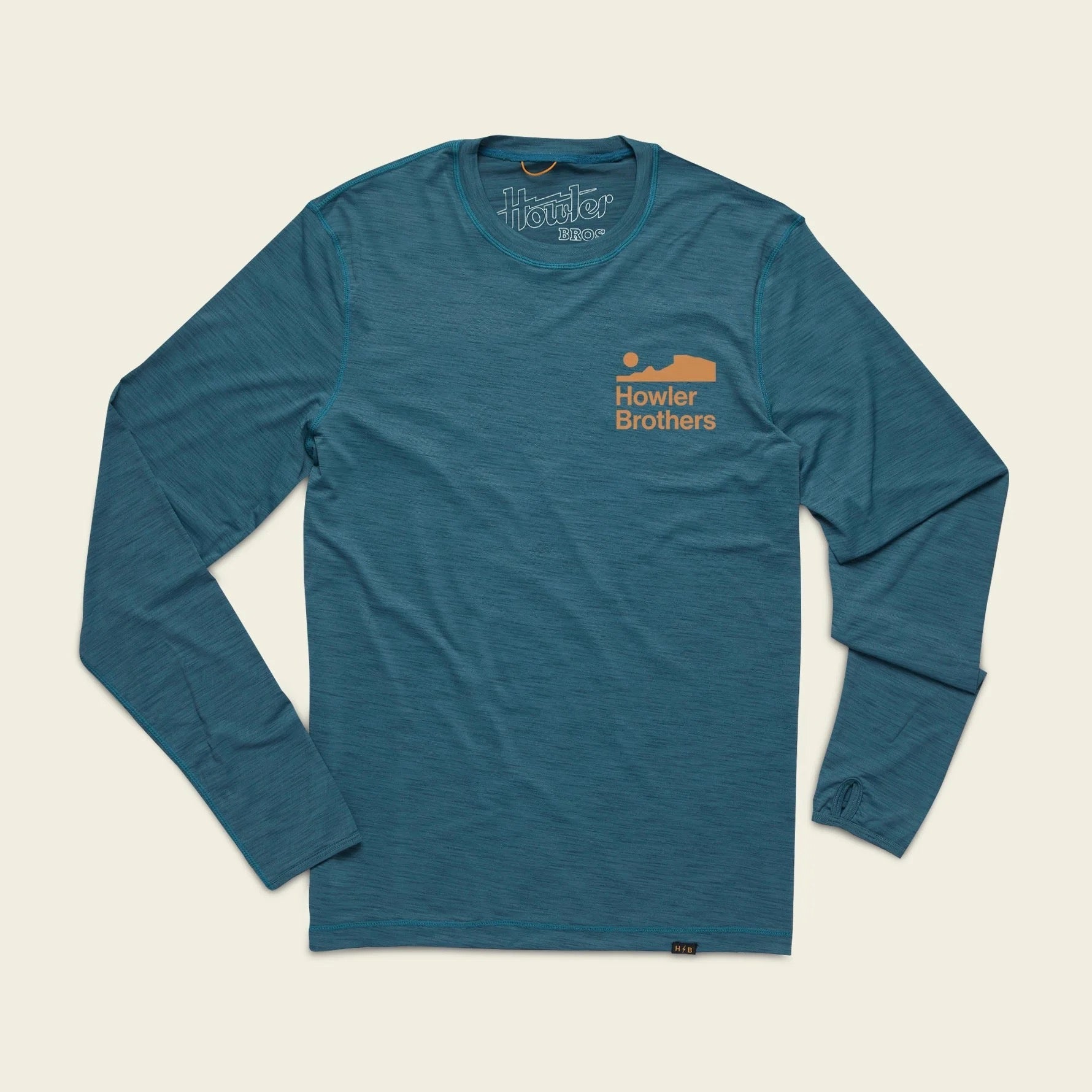 Flat lay of Howler Bros HB Tech Tee available at Endless Waves
