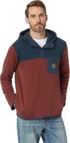Hurley Russell Quilted 1/4 Snap Fleece PO - Endless Waves