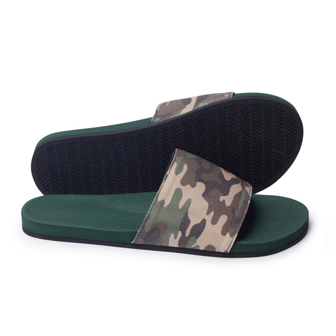 Indosole Men's Camo Slide Sandals