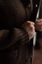 Iron & Resin Cabin Shawl Collar Sweater