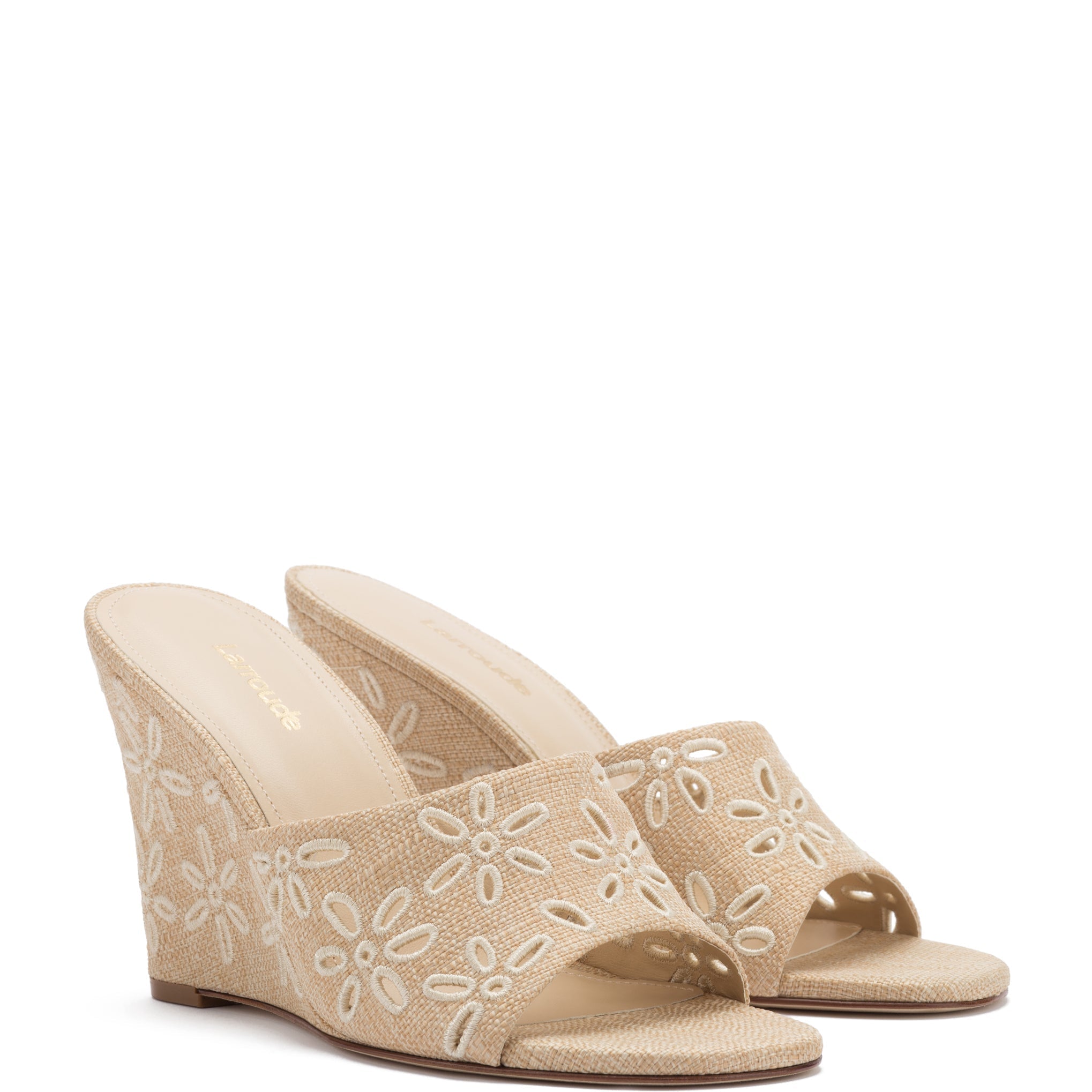 Larroude Larroudé Jackie Wedge Sandal Endless Waves