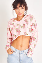 Jemina Crop Hoodie - Endless Waves