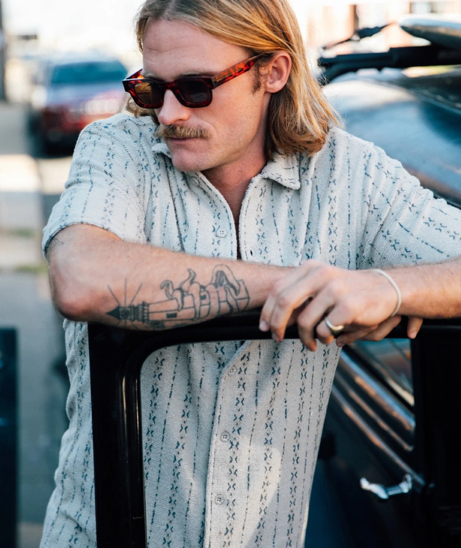 Jetty Asbury Knit Button Down - Endless Waves