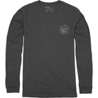 Dark gray long-sleeve Jetty t-shirt with custom Jetty graphic