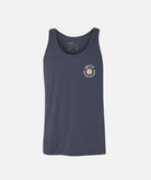 Jetty's men's tank top with custom front graphic.