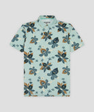 Jetty Men's Printed Bunker Golf Polo in Mint