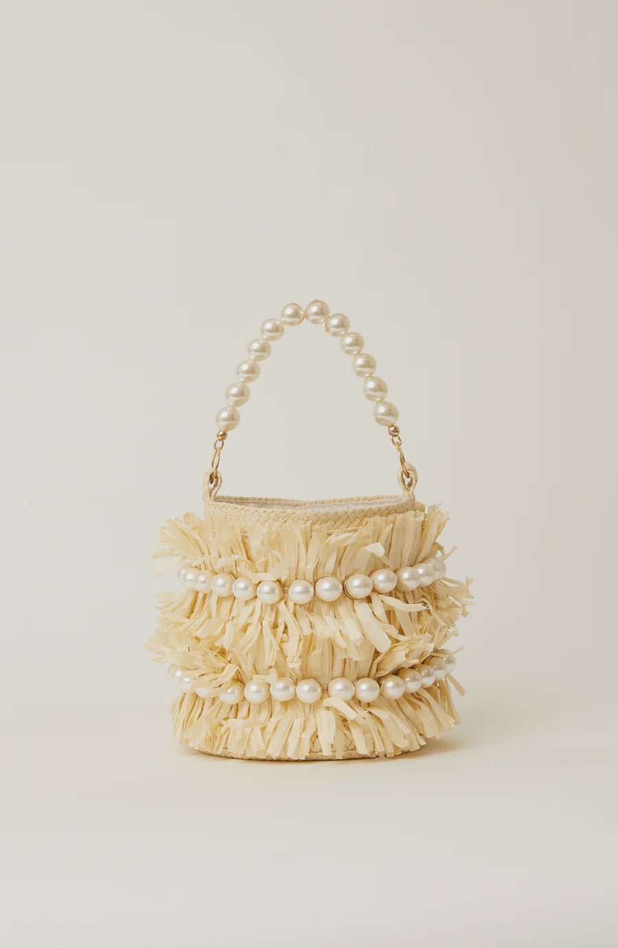 Kate Round Pearl Bucket Bag - Endless Waves