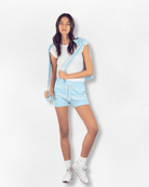 Kathryn McCarron Kathryn McCarron Saint Martins Cotton - Cashmere Striped Short Endless Waves