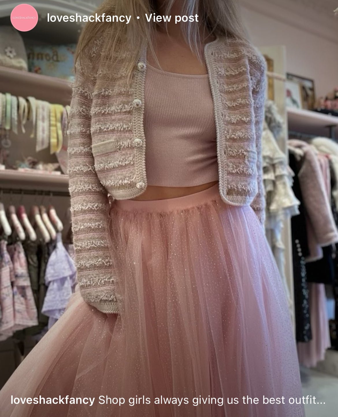 LoveShackFancy LoveShackFancy Kesi Cardigan Endless Waves