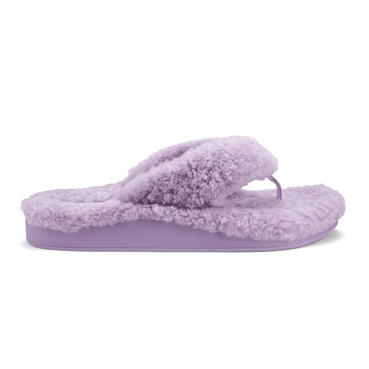 OluKai Olukai Women's Kipe'a Heu Shearling Flip Flops Endless Waves