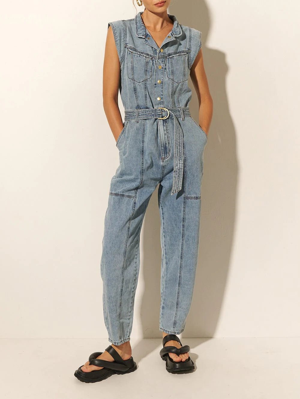 Kivari Kivari Azalia Denim Boilersuit Endless Waves