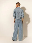 Kivari Azalia Cropped Denim Jacket Endless Waves