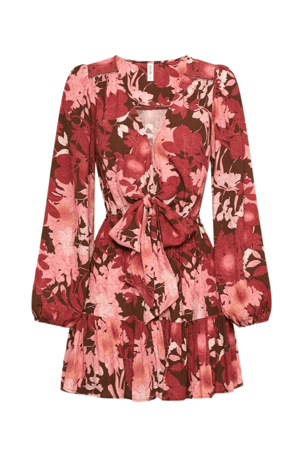 Kivari Hacienda Tie Front Mini Dress