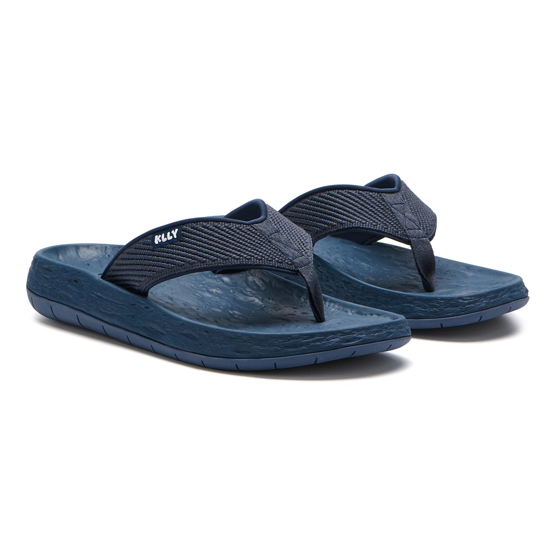 KLLY Navy Lunar Flip Flops