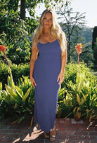 La Porte Melrose Maxi Slip Dress - Slate Blue - Endless Waves