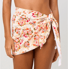 La Porte Peach Floral Short Swim Sarong - Final Sale - Endless Waves