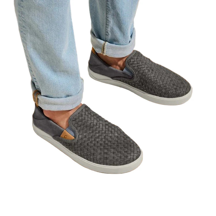 OluKai OluKai Lae‘ahi Lauhala Men's Slip - On Sneakers Endless Waves