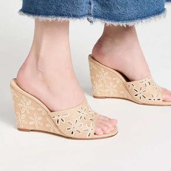 Larroude Larroudé Jackie Wedge Sandal Endless Waves