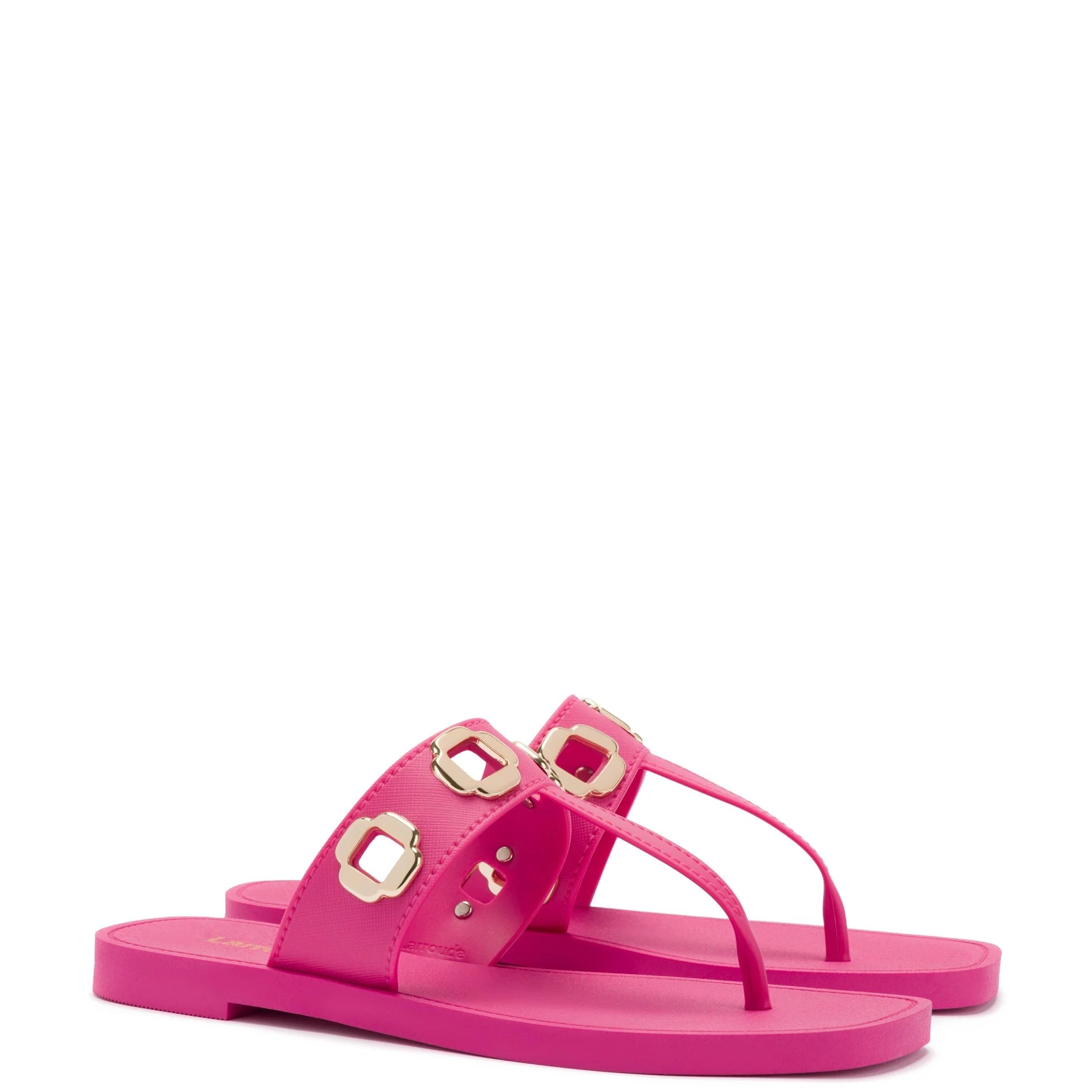 Larroude Larroude Milan S in Pink PVC Endless Waves