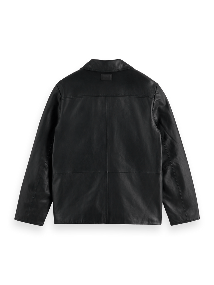 Leather Blazer Jacket - Endless Waves