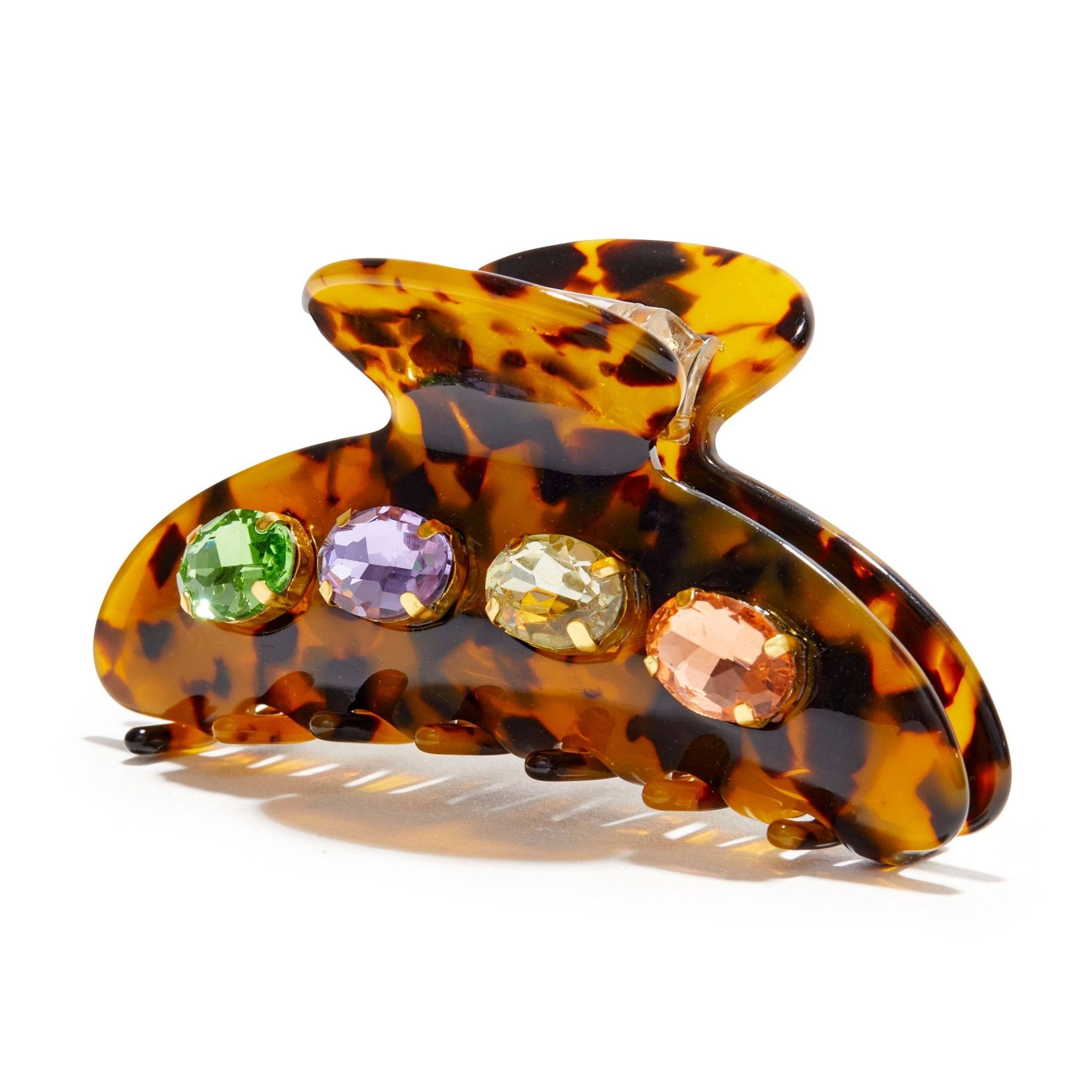 Lele Sadoughi Large Crystal Claw Clip - Endless Waves